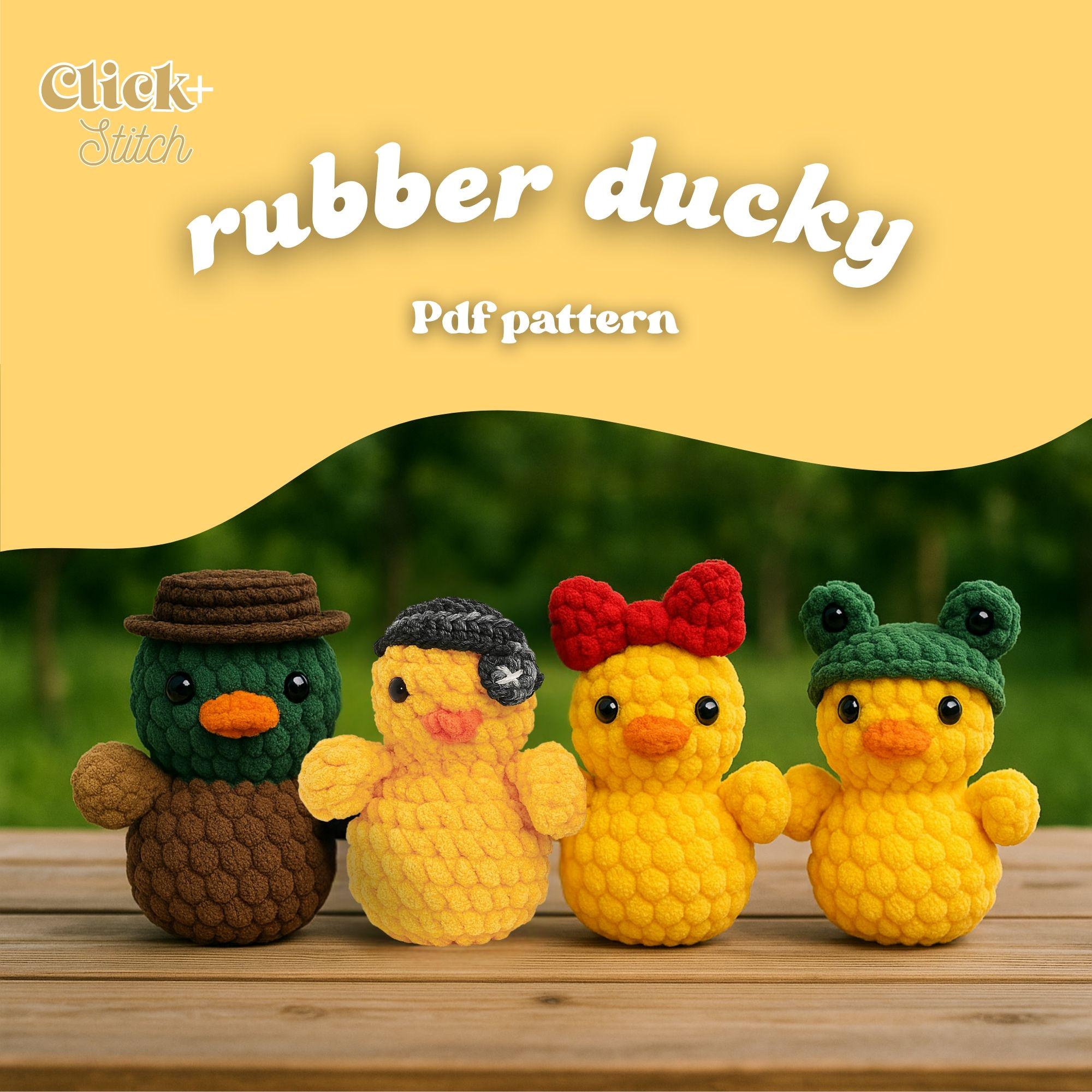 32 Rubber Duck Crochet Patterns for Quirky Handmade Gifts and Cute Decor 5 Rubber Duck Amigurumi Plush Easy Beginner