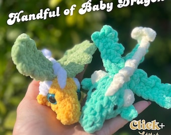 Baby Dragon Crochet Pattern  PDF | Amigurumi Plush | Easy Beginner | Digital Download