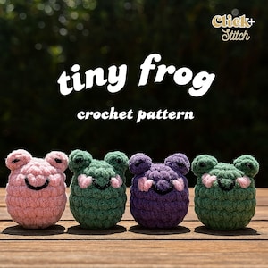 Tiny Frog Amigurumi Crochet Pattern,Cute Mini Frog Plushie Pdf Tutorial,Easy Beginner Diy Toy,Small Kawaii Frog Softie Pattern,Easy Frog Diy