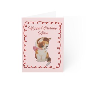 Greeting Cards, birthday bitch card - Funny Birthday Card, Sarcastic Birthday Card, Offensive Birthday Card, Humorous Birthday Card, Rude