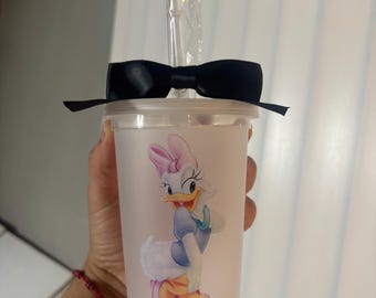Minnie Mouse party cups Mickey Mouse party cups Daisy Duck party cups kids tumblers custom kids table cups Disney themed kids party favors