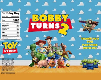 Custom Toy Story Chip Bag Template, Birthday Party Favor (Digital Download)