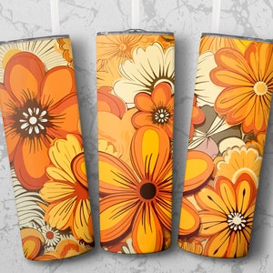 70's 20 oz Tumbler Wrap 20 oz Skinny Tumbler Sublimation Design, Straight & Tapered Wrap, Tumbler Wrap, Tumbler Png, Instant Download
