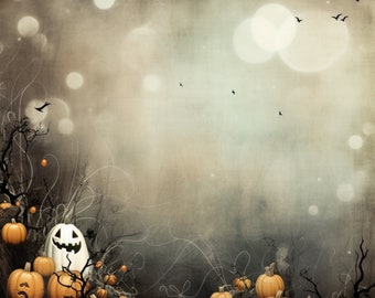 12x12 Vintage Halloween Printable Papers 12 sheets