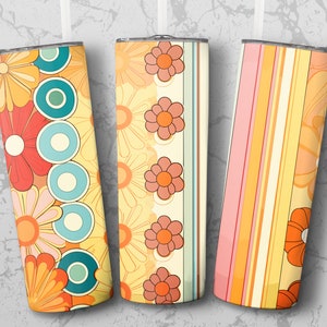 70's 20 oz Tumbler Wrap 20 oz Skinny Tumbler Sublimation Design, Straight & Tapered Wrap, Tumbler Wrap, Tumbler Png, Instant Download