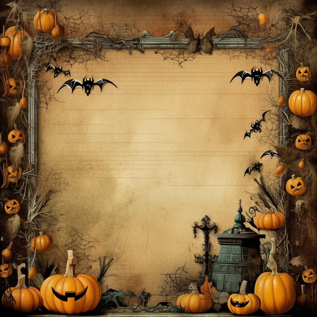 12x12 Vintage Halloween Printable Papers 15 Sheets - Etsy