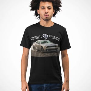 T-shirt Hell Yeah Muscle Car : vêtements de course automobile vintage
