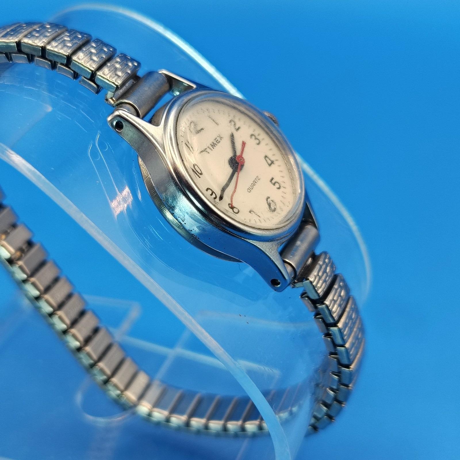 Vintage 1995 Timex 20mm Women\'s‎ Stainless Steel Quartz Cocktail Watch Restored Vintage 1995 Timex 20mm Women main image 2