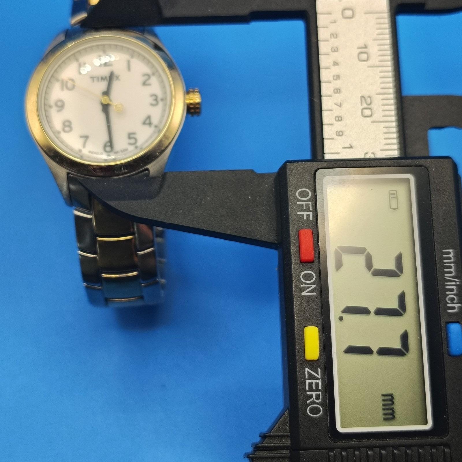 Vintage 2006 Timex Indiglo 27mm Two Tone Women