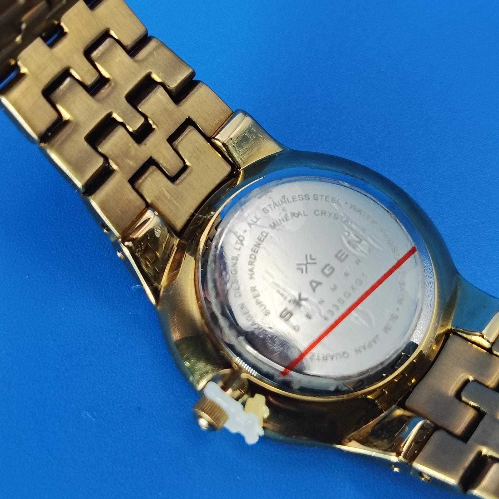 Skagen Denmark Mother of‎ Pearl 28mm Women\'s Quartz Watch Swiss Movement New Vintage Skagen® Denmark Crystal Bezel Women Watch, Mother of  main image 4