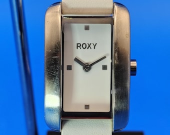 Vintage Roxy Quiksilver Women's Watch Silver Tone Stainless Steel