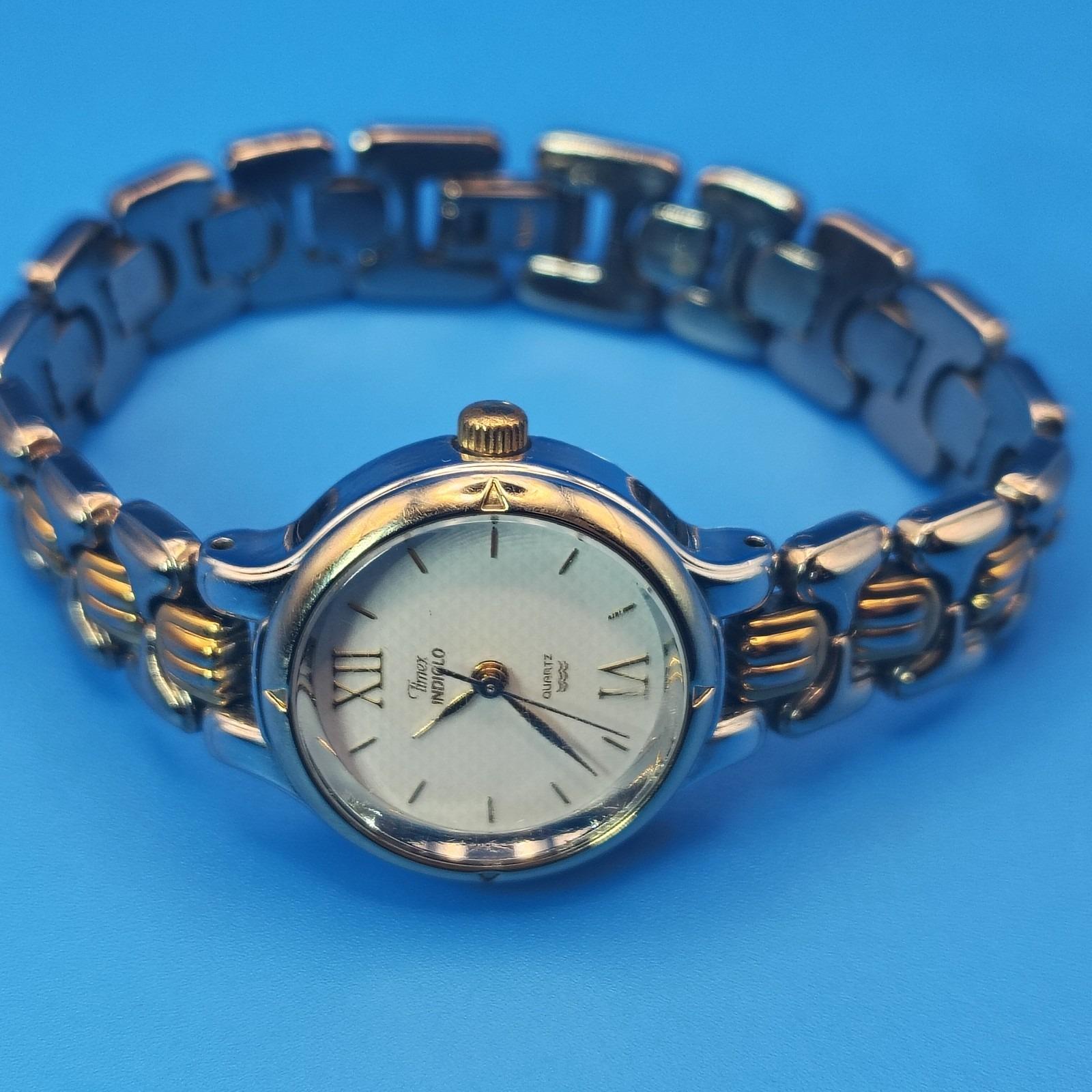 Vintage 1996‎ Timex Indiglo Two Tone 24mm Women\'s Quartz Watch Fully Restored Vintage 1996 Timex Indiglo Two Tone 24mm Women main image 4