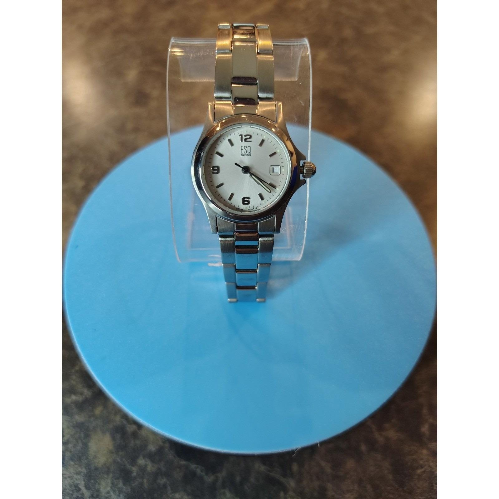 Vintage ESQ Movado Swiss Made Womens Quartz‎ Watch Stainless steel Vintage esq ladies quartz watch 24mm case, | Mercari main image 2