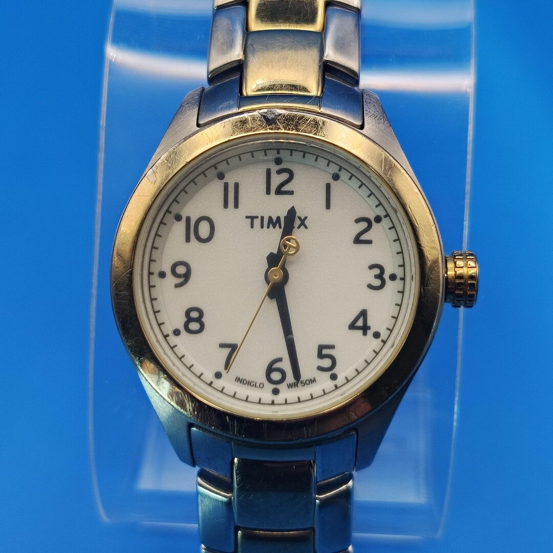 Vintage 2006 Timex Indiglo 27mm Two Tone Women display picture 2