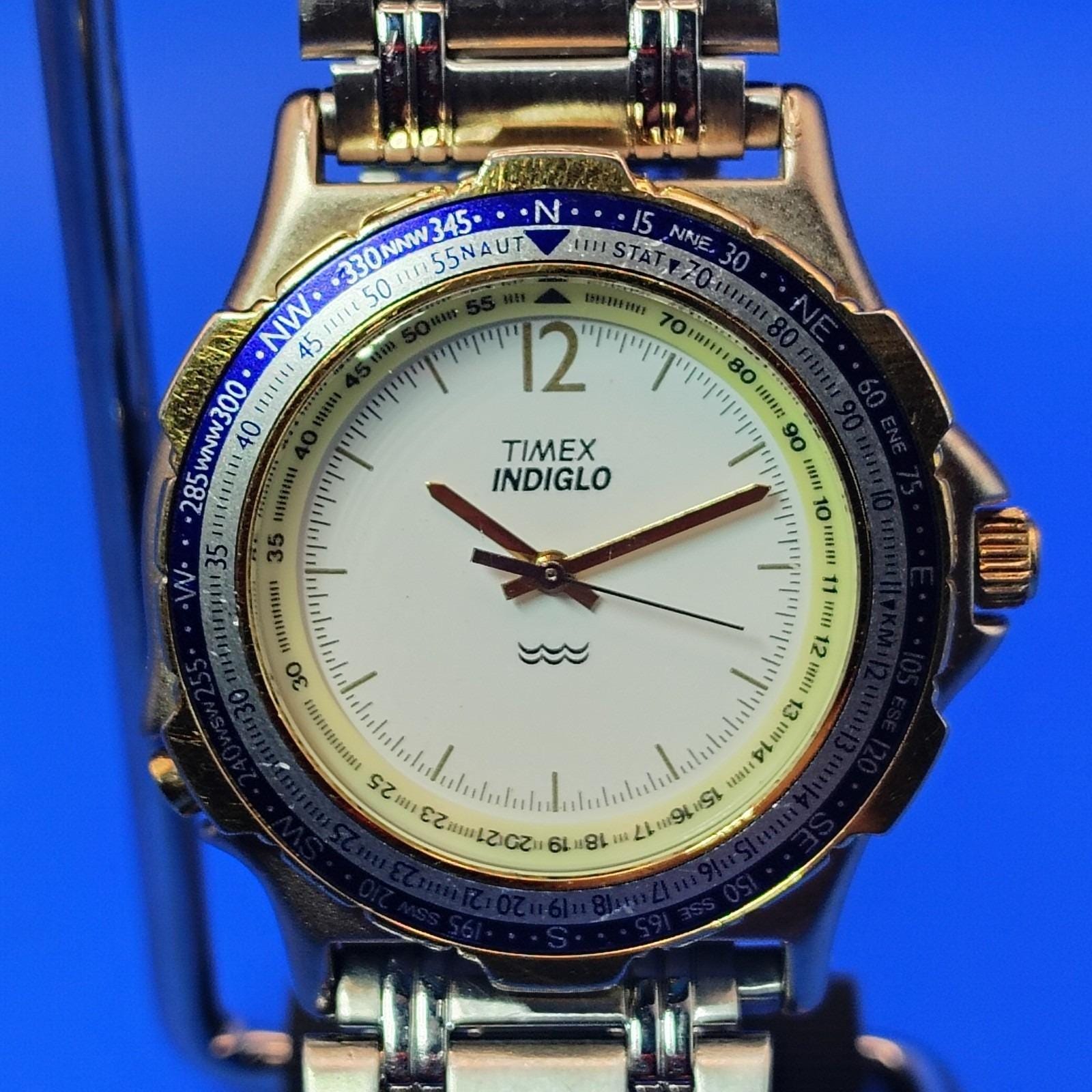 Vintage 1992 Timex Navigator Sailor 36mm Mens Quartz Field 