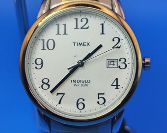 Vintage 2008 Timex Easy Reader Indiglo 25mm Women\'s Two Tone‎ Quartz Watch Vintage 2008 Timex Easy Reader Indiglo 25mm Women main image 2