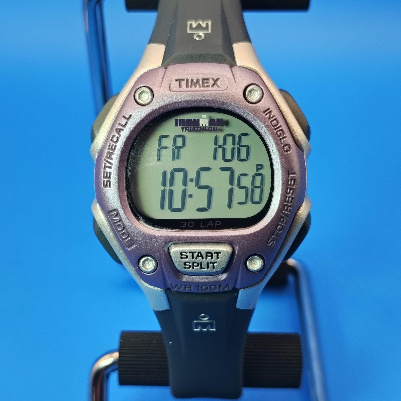 Vintage 2007 Timex Indiglo Iron Man Triathlon 35mm Women