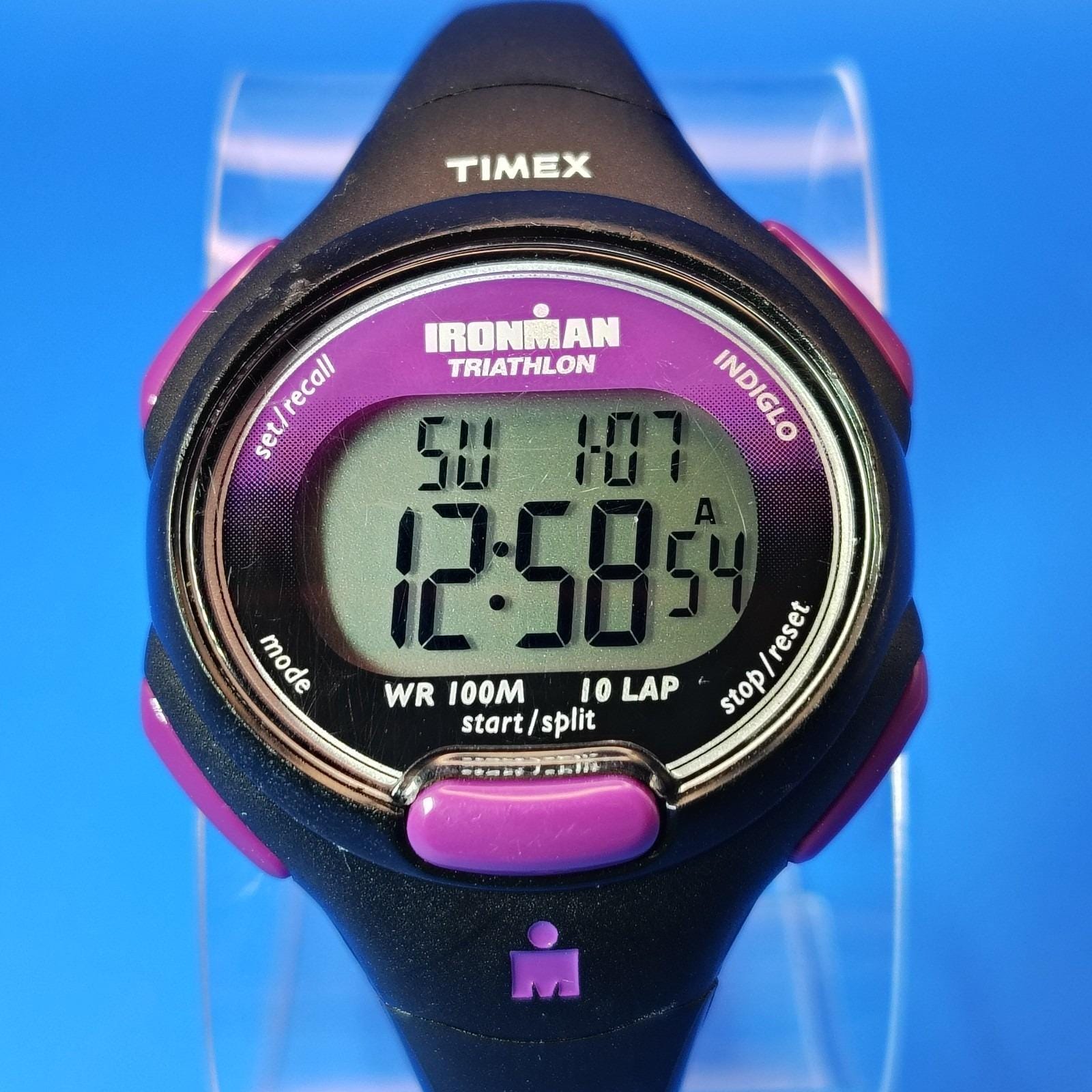 Vintage 2004 Ironman Triathlon Indiglo 39mm Women\'s Quartz Sport‎ Watch 100M Timex Triathlon - Etsy main image 3