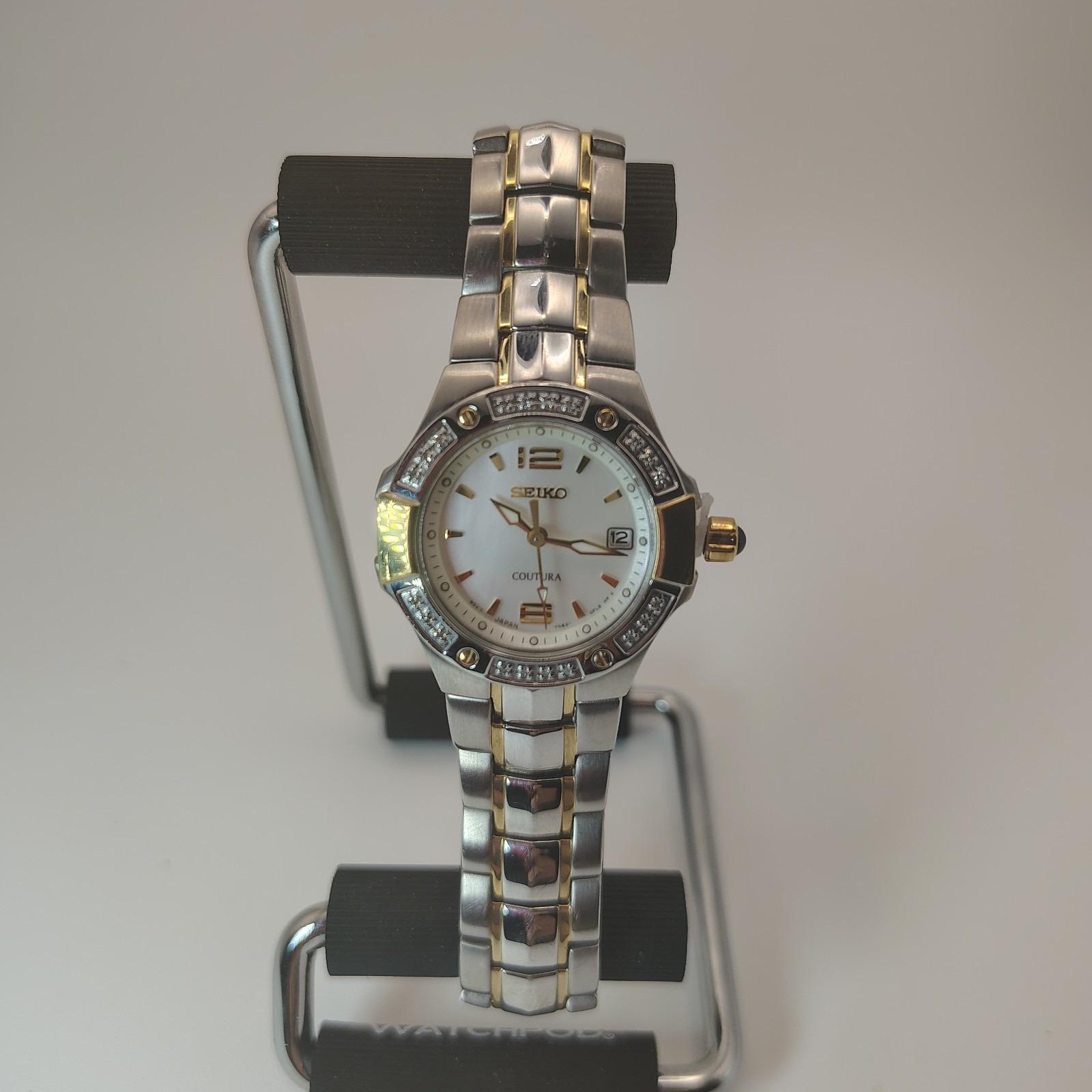Vintage 2006 Seiko Coutura Solar Genuine Diamond Japanese‎ Women\'s Quartz Watch Vintage 2006 Seiko Coutura Solar Genuine Diamond Japanese  main image 3