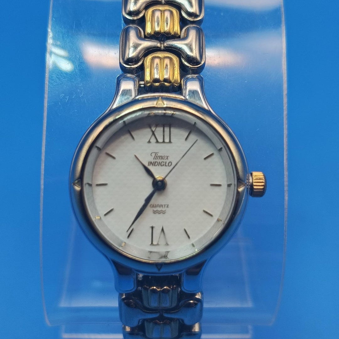 Vintage 1996 Timex Indiglo Presidential Date 24mm Women\'s Quartz Dress Watch 1996 Timex Adventurer  main image 4
