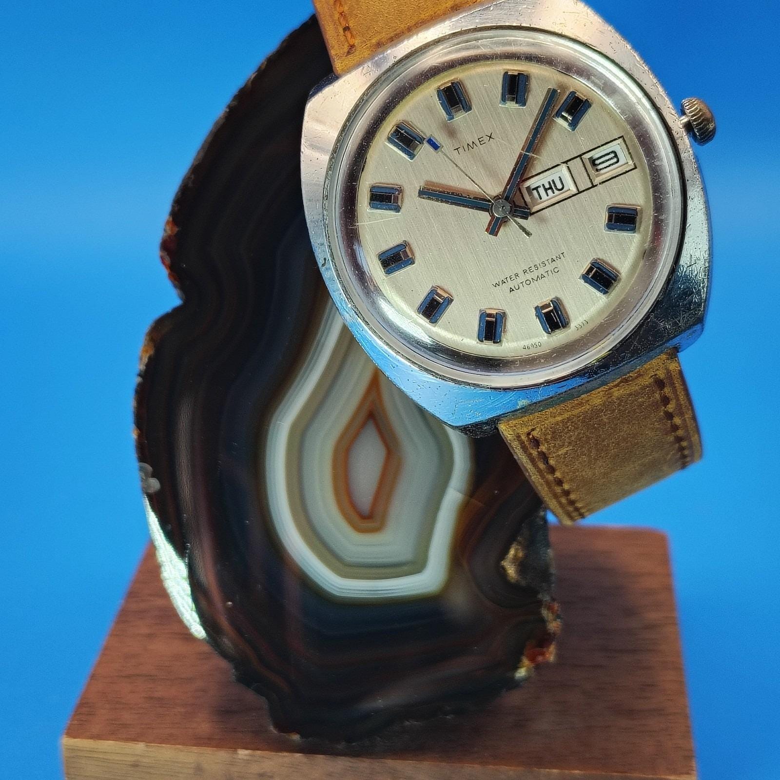 Montre Timex Automatique Acier Vintage - Double Dateur, Pour Homme, Occasion