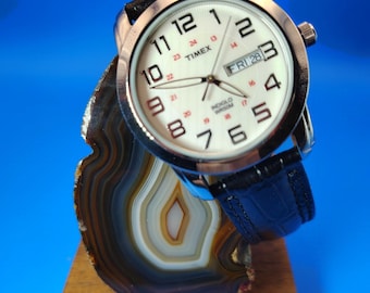 Montre Timex 1440 Sports Indiglo WR50M Rose Et Gris - à Restaurer Légèrement