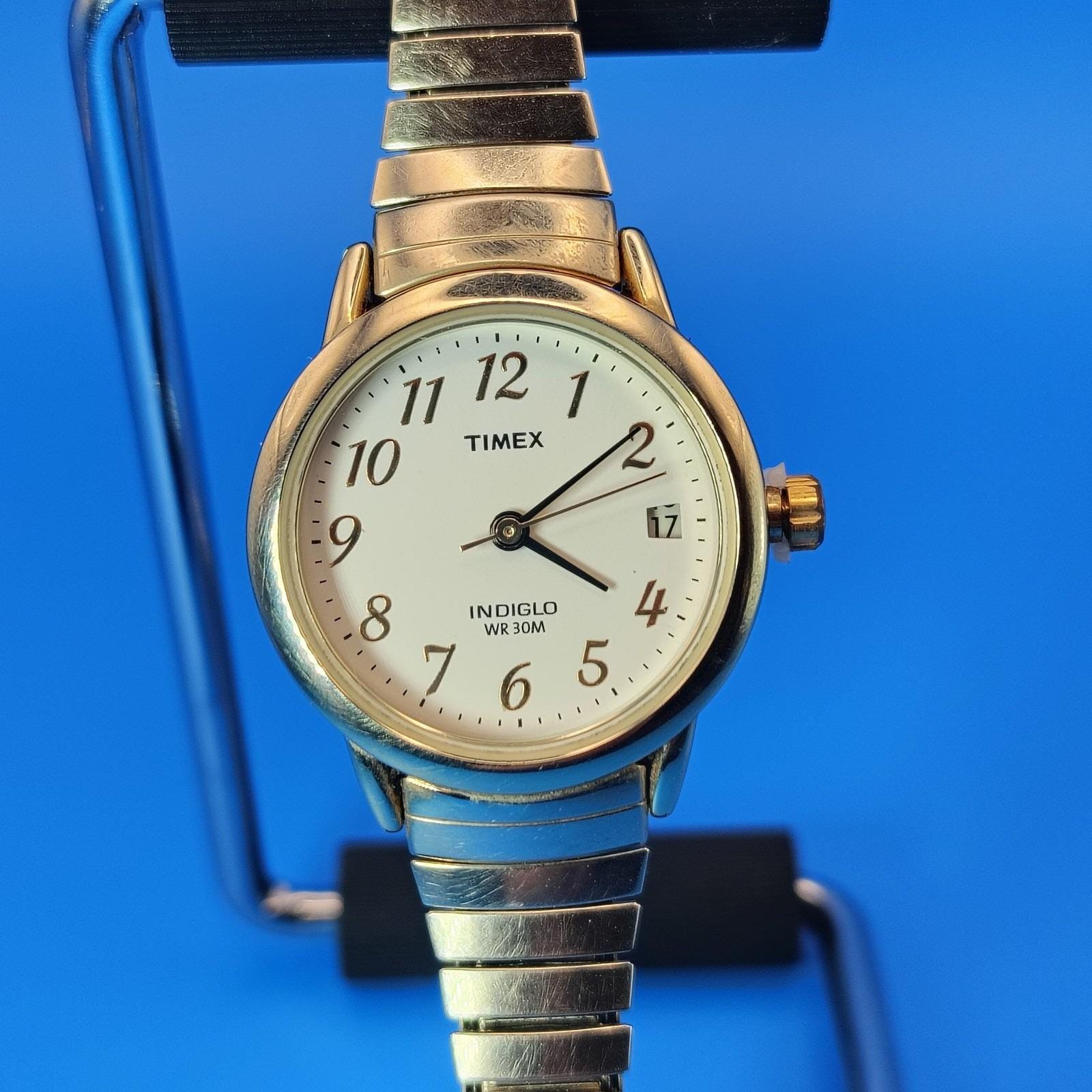 Vintage 1995 Timex 20mm Women\'s‎ Stainless Steel Quartz Cocktail Watch Restored Timex Vintage Quartz Women Wristwatches | eBay main image 3