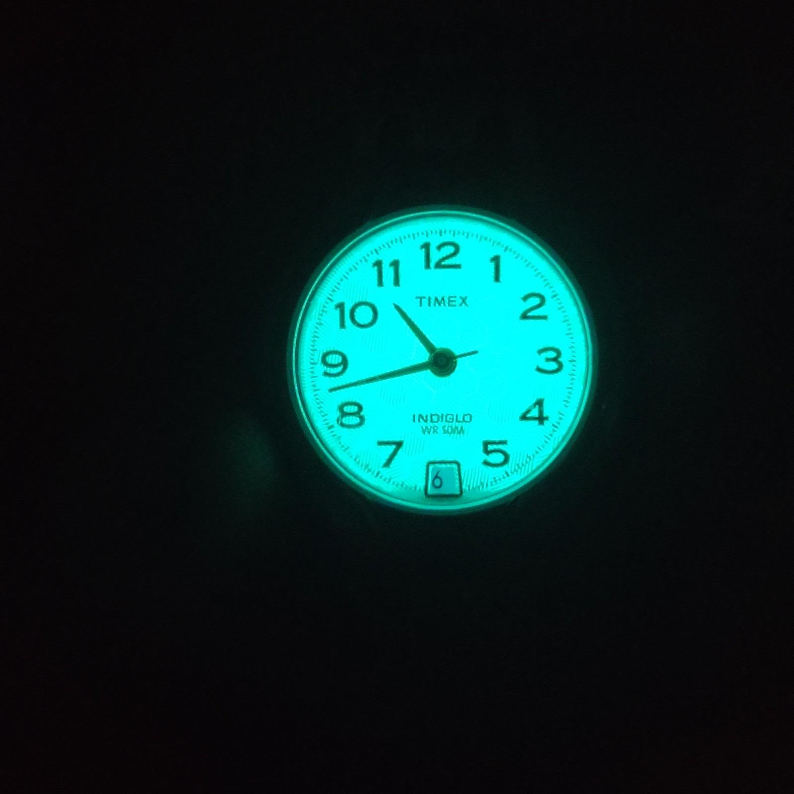 Vintage 2001 Timex Indiglo 27mm Two‎ Tone Women\'s Quartz Watch Fits 6.75 & Below SOLD‼️ The Timex 2007 Women main image 2