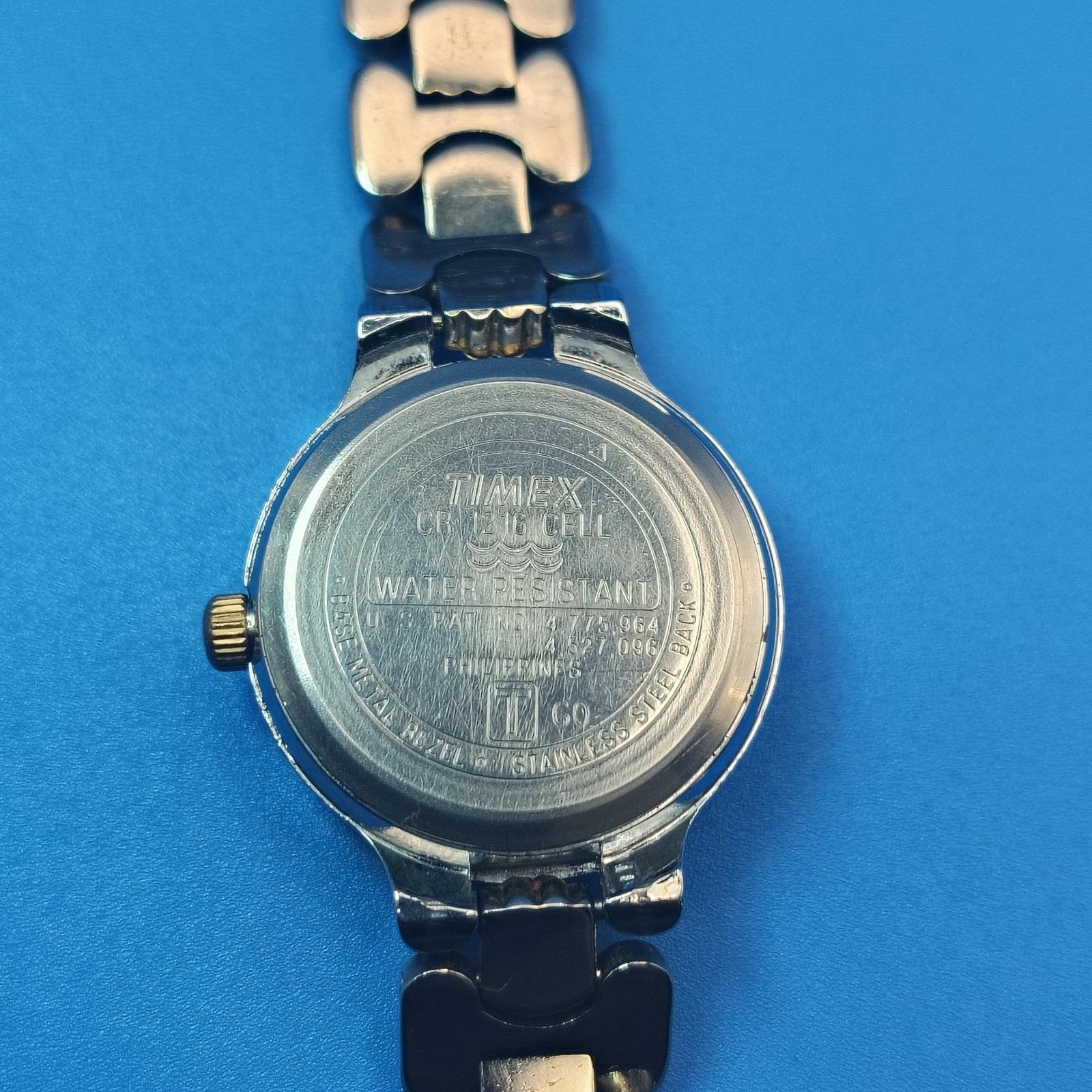 Vintage 1996 Timex Indiglo Two Tone 24mm Women display picture 2