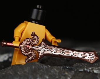 Minifigur Ashkandi, Zweihänder der Bruderschaft, World of Warcraft Mittelalter Fantasy Rollenspiel Ausrüstung