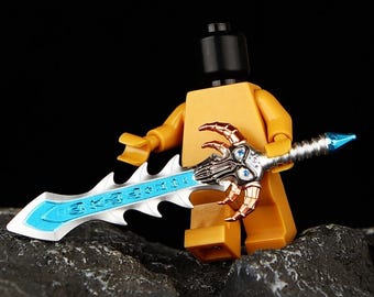 Custom Minifigur Naxxramas Undead Slayer Schwert, World of Warcraft Mittelalter Fantasy Rollenspiel Ausrüstung