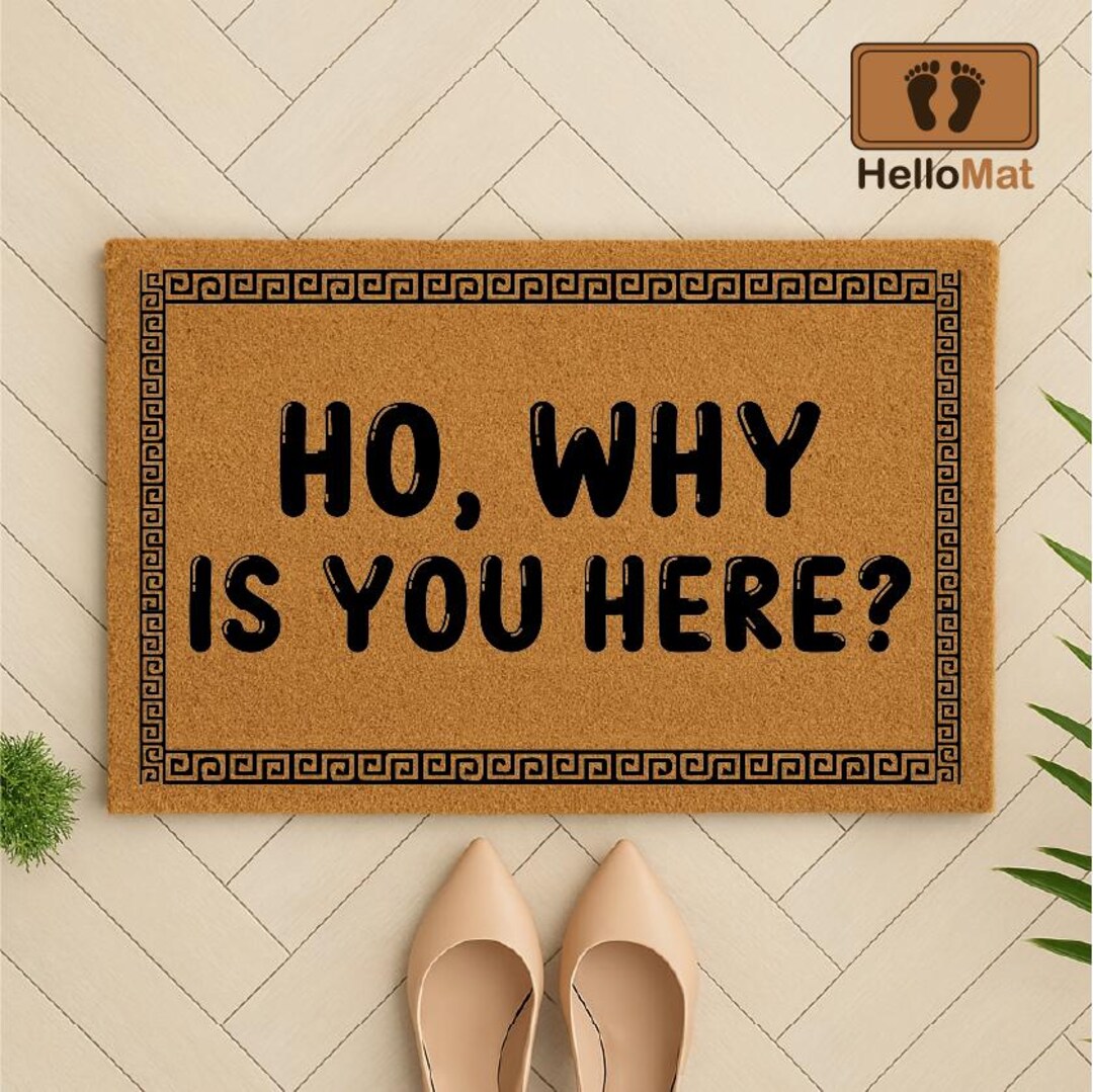 Goodbye Mat Funny House Doormat, Hello Goodbye Mat, New Home Gift, First Home ...