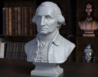 George Washington Bust Sculpture 3D print model STL File Printable Bust