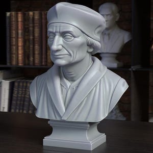 Busto de Erasmo de Desidério – Escultura de busto clássico para impressão em arquivo STL
