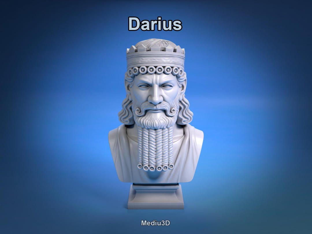 Darius I Bust – Achaemenid Persian King 3D Printable STL File - Etsy