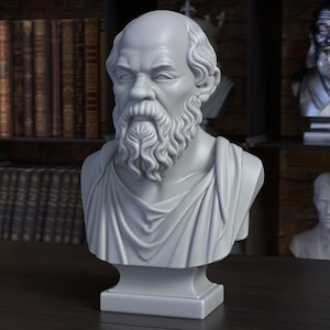 Socrates Bust Sculpture 3D print model STL File, Printable Bust