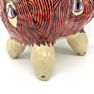 EYES EYES EYES Gremlin Handpainted Sculptural Ceramic Vessel image 2