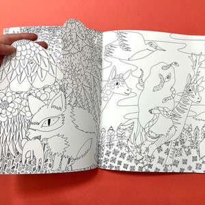 To the Witch's House We Go coloring book with handcut pages image 3