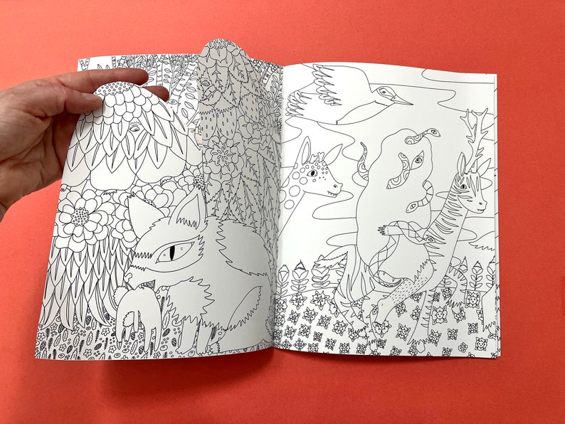 To the Witch's House We Go coloring book with handcut pages image 3