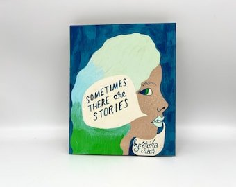 Sometimes There Are Stories - accordion folded pop up art zine