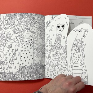 To the Witch's House We Go coloring book with handcut pages image 2