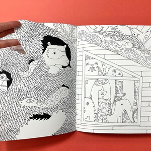To the Witch's House We Go coloring book with handcut pages image 5