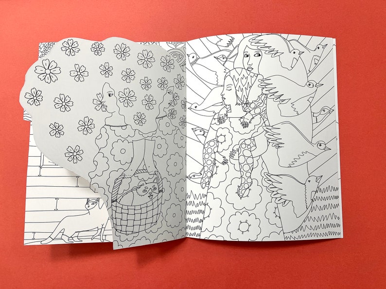 To the Witch's House We Go coloring book with handcut pages image 8