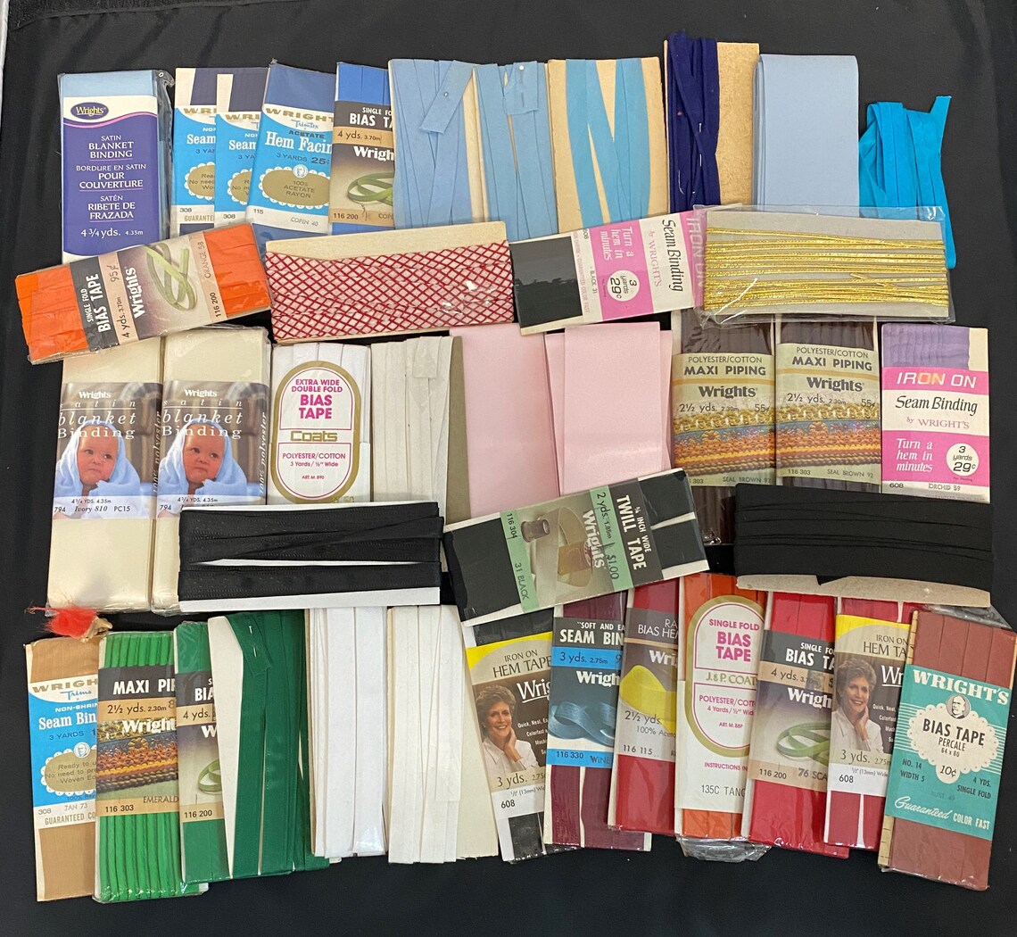 Lot of Bias Tape Blanket Binding Seam Binding Hem Tape Etsy
