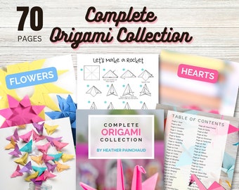 Complete Origami Collection - Origami Collection PDF - Origami Printable Templates - Instant Download