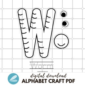 Alphabet Craft Printable PDF for Early Learners