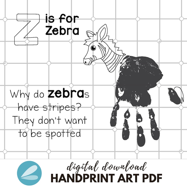 Alphabet Printable Handprint Art Templates Alphabet Handprint ART PDF