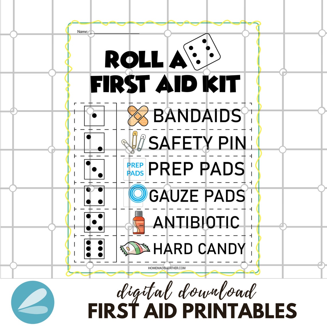 First Aid Printable Pages - First Aid Work Sheets PDF - Instant ...