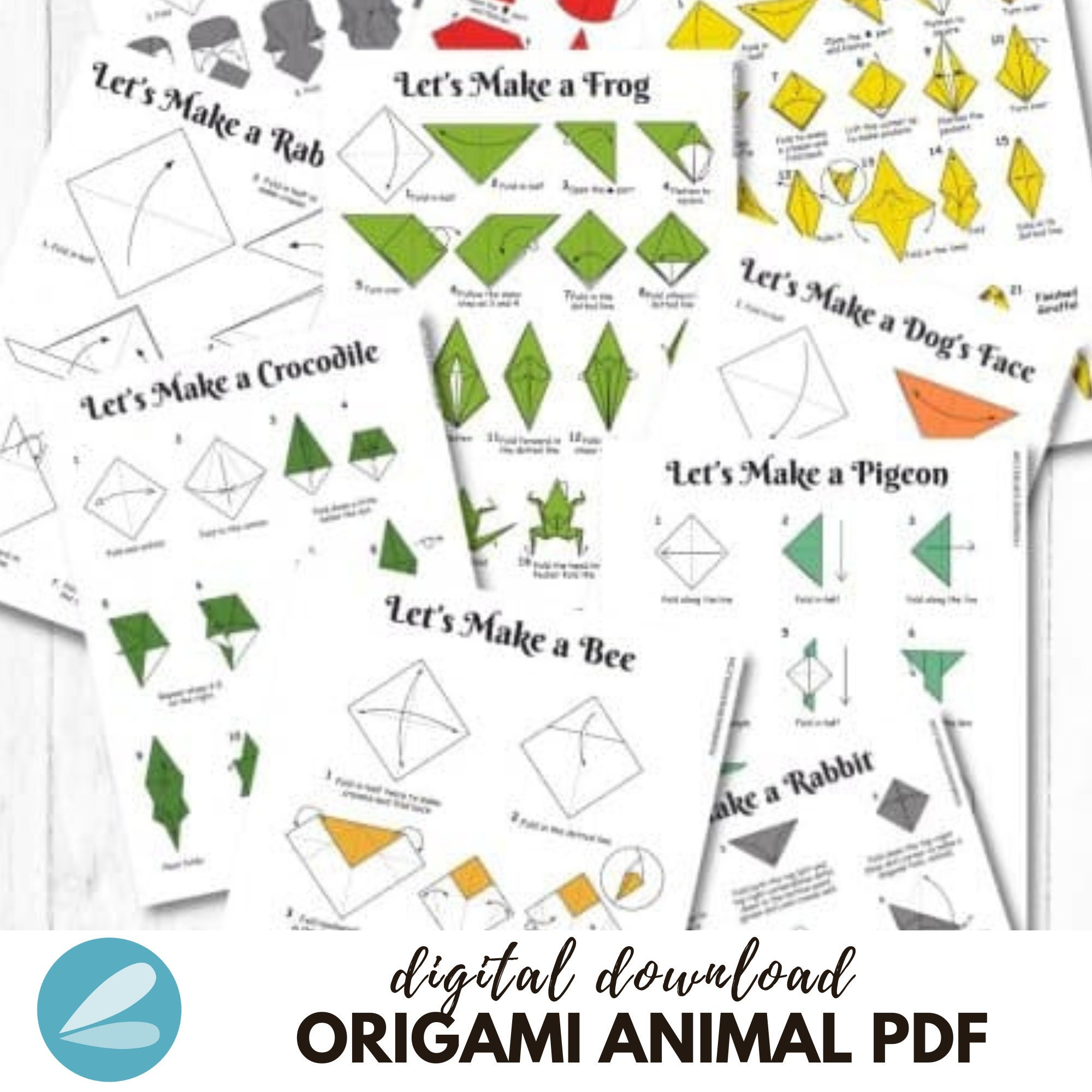 Origami Printable - Etsy Australia Origami Printable - Etsy Australia