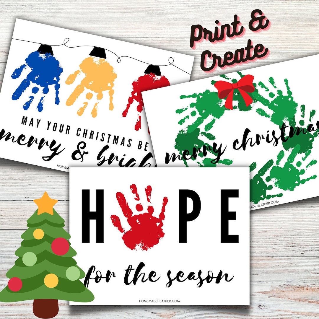 Christmas Handprint Art Printable Templates Christmas Quote Handprint